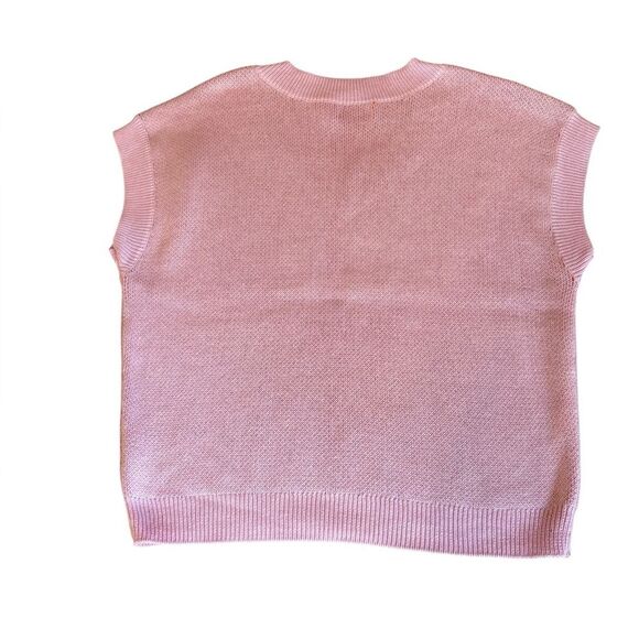 Epic Threads Girls Flower Sweater Vest Size Large 14/16 Rose Pink New With Tags - Picture 3 of 9